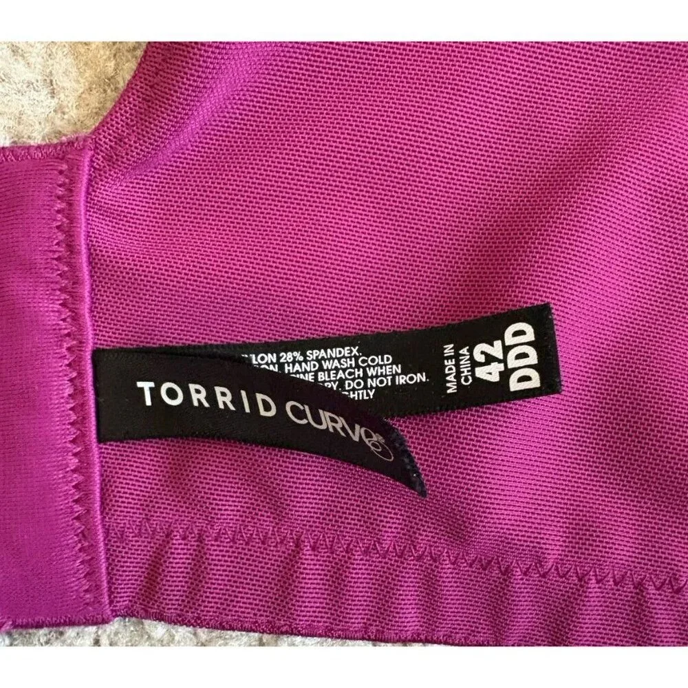 Torrid Curve 360 Back Smoothing Bra 42DDD Lightly Lined T-Shirt Underwire - Picture 5 of 5